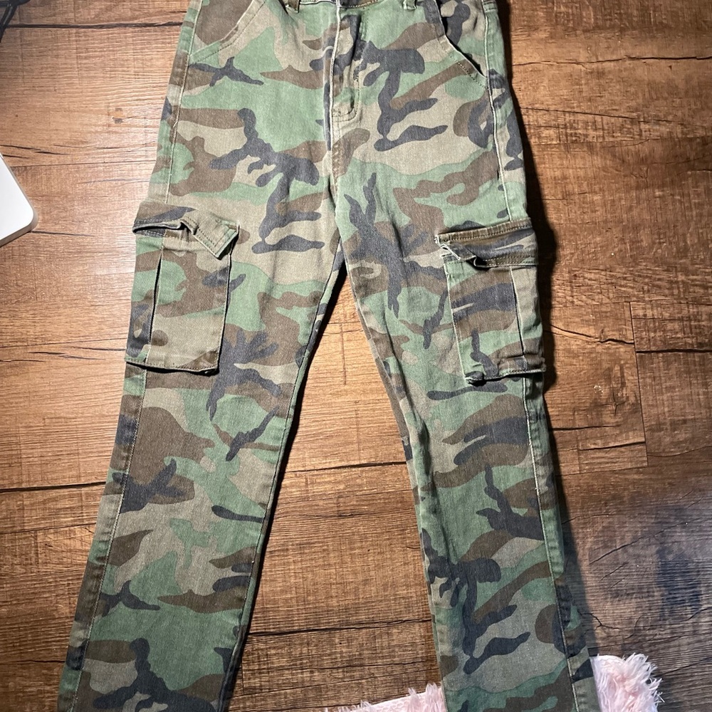 Classic Green and Brown Camouflage Pants